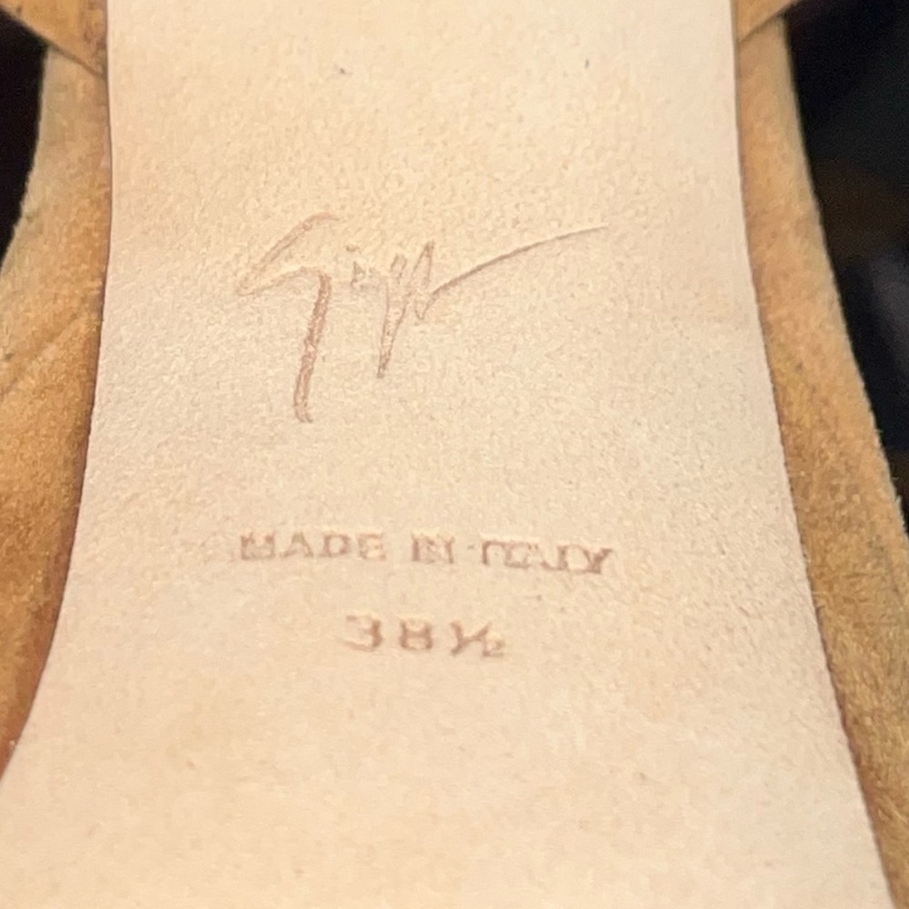 Giuseppe Zanotti Suede Platform Strappy Block Heel Sandals - Picture 9 of 10